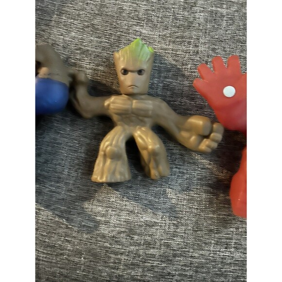 Heroes of Goo Jit Zu Lot Of 3 Marvel Figures Captain America Grut Iron Man - Picture 3 of 5